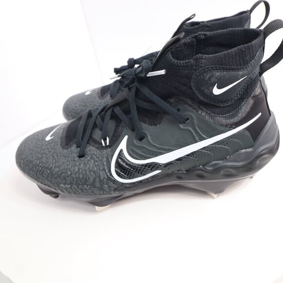 Nike Alpha Huarache NXT Black Metal Baseball Cleats Men's size us 7 - Picture 1 of 9